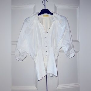 CATHERINE MALANDRINO Cotton S/S Blouse